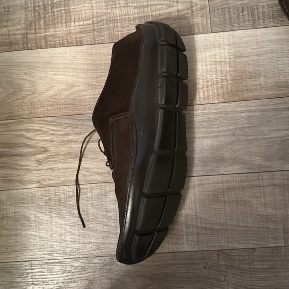 PRADA Chocolate brown suede Men’s size 9.5 US (Prada 8.5 2E) - Picture 3 of 12